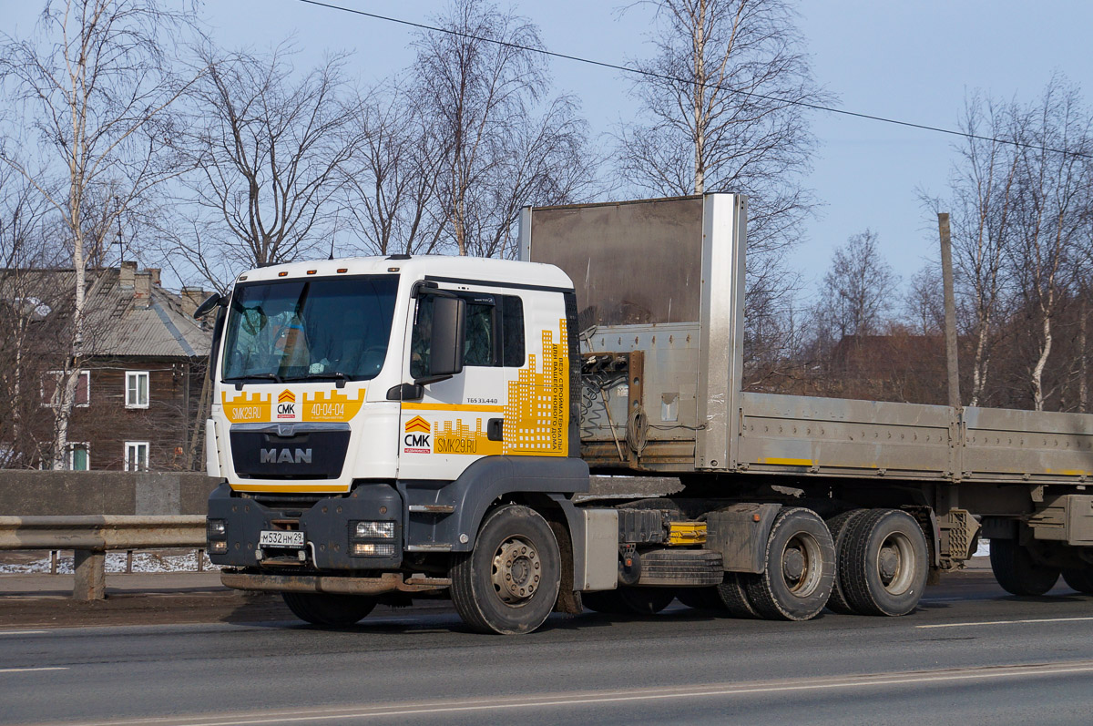 Архангельская область, № М 532 НМ 29 — MAN TGS 33.440