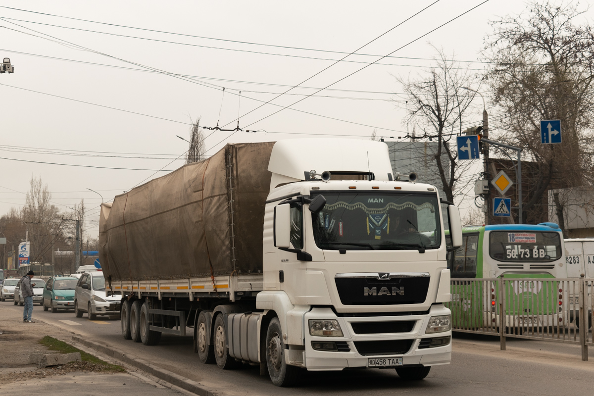 Узбекистан, № 80 458 TAA — MAN TGS 26.400