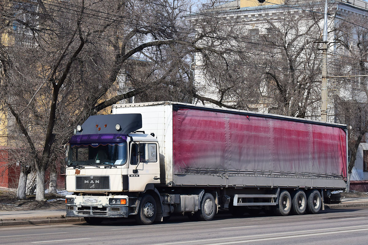 Волгоградская область, № А 034 АУ 134 — MAN F2000 (общая модель)