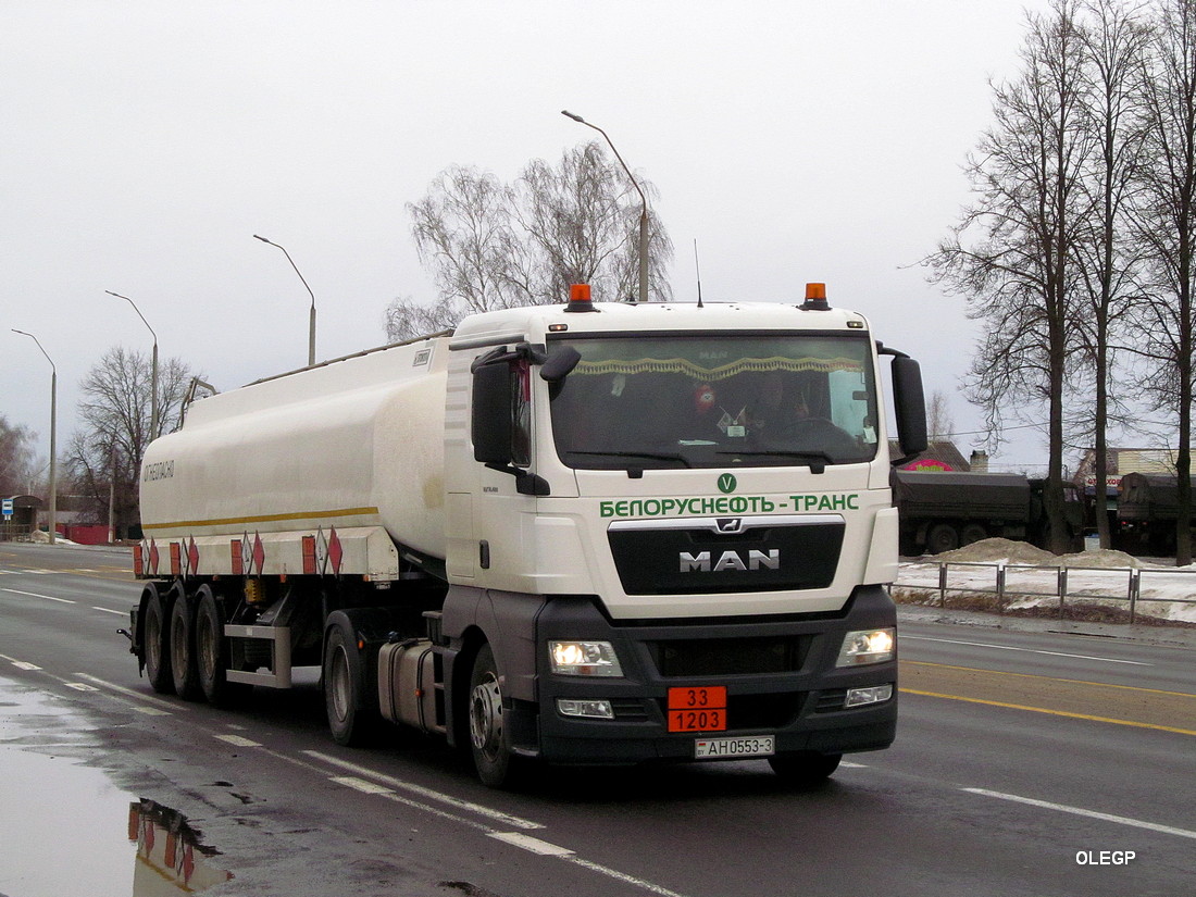 Гомельская область, № АН 0553-3 — MAN TGX ('2007) 18.400