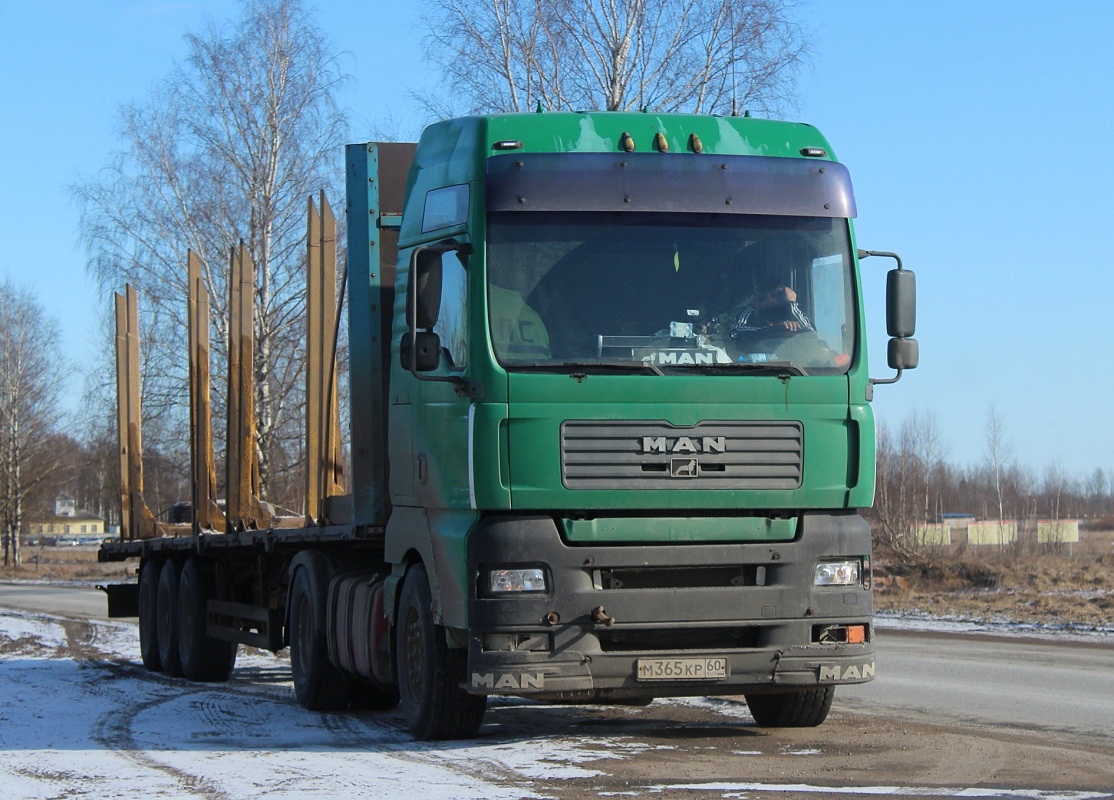 Псковская область, № М 365 КР 60 — MAN TGA 18.460