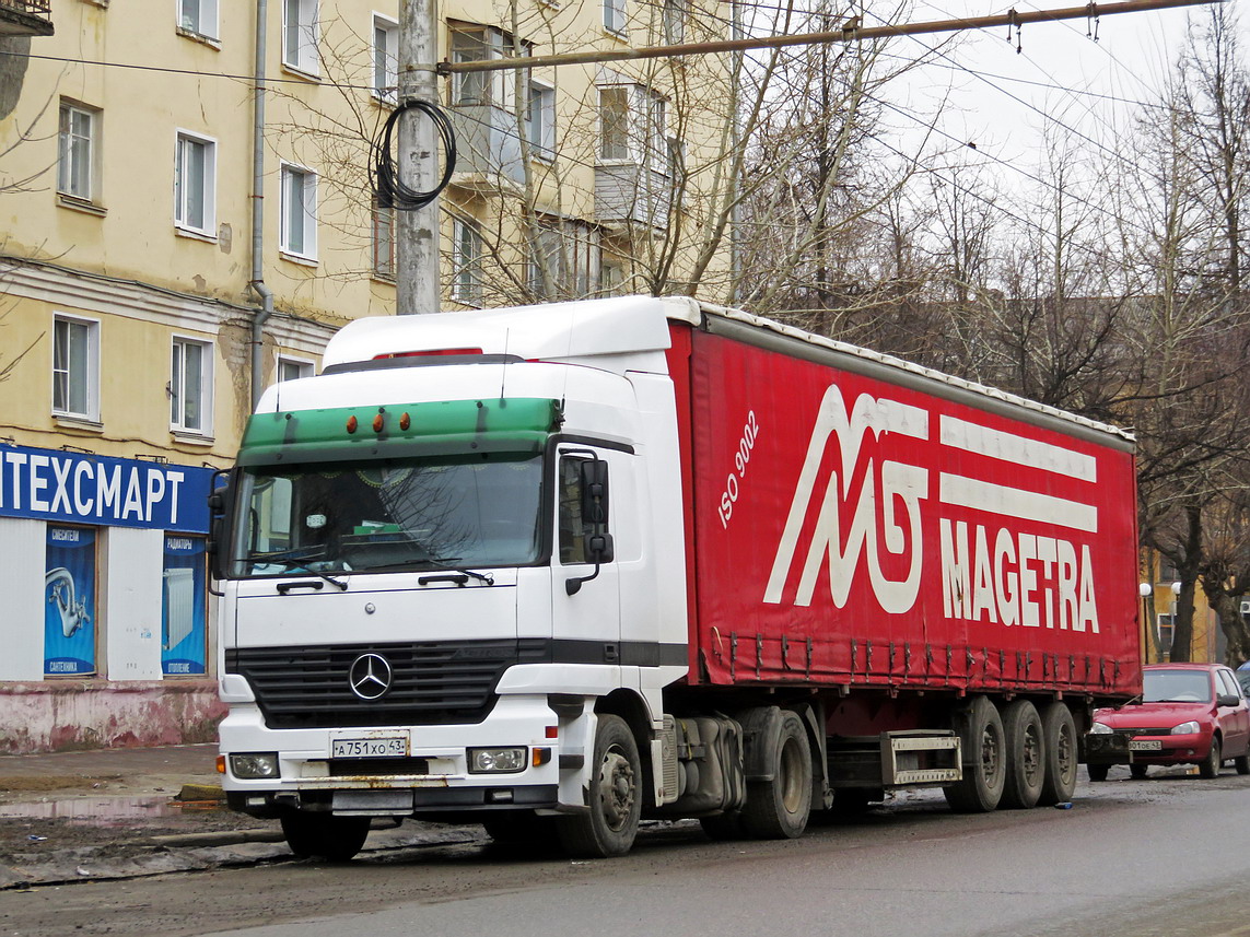 Кировская область, № А 751 ХО 43 — Mercedes-Benz Actros ('1997) 1840