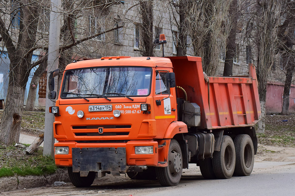 Волгоградская область, № В 314 ВУ 134 — КамАЗ-65115-L4(19)