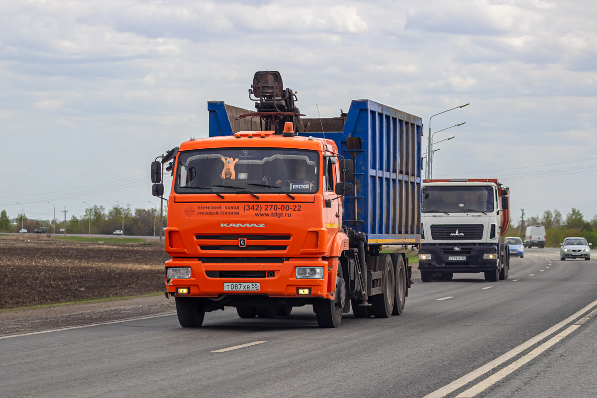 Омская область, № Т 087 ХВ 55 — КамАЗ-65115-A4(23)