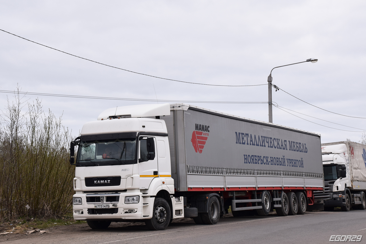 Ямало-Ненецкий автоном.округ, № В 773 ТМ 89 — КамАЗ-5490-S5(87)