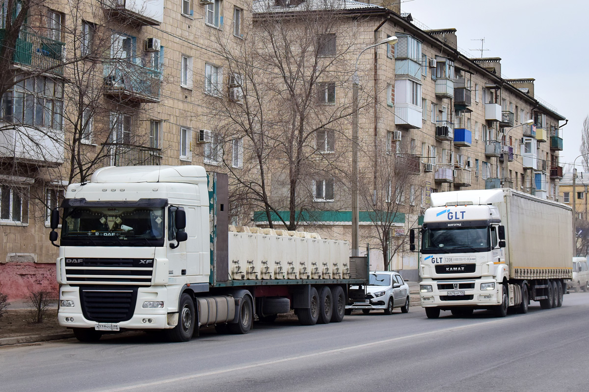 Санкт-Петербург, № А 338 МХ 198 — DAF XF105 FT; Ставропольский край, № 1208 — КамАЗ-5490-S5(87)
