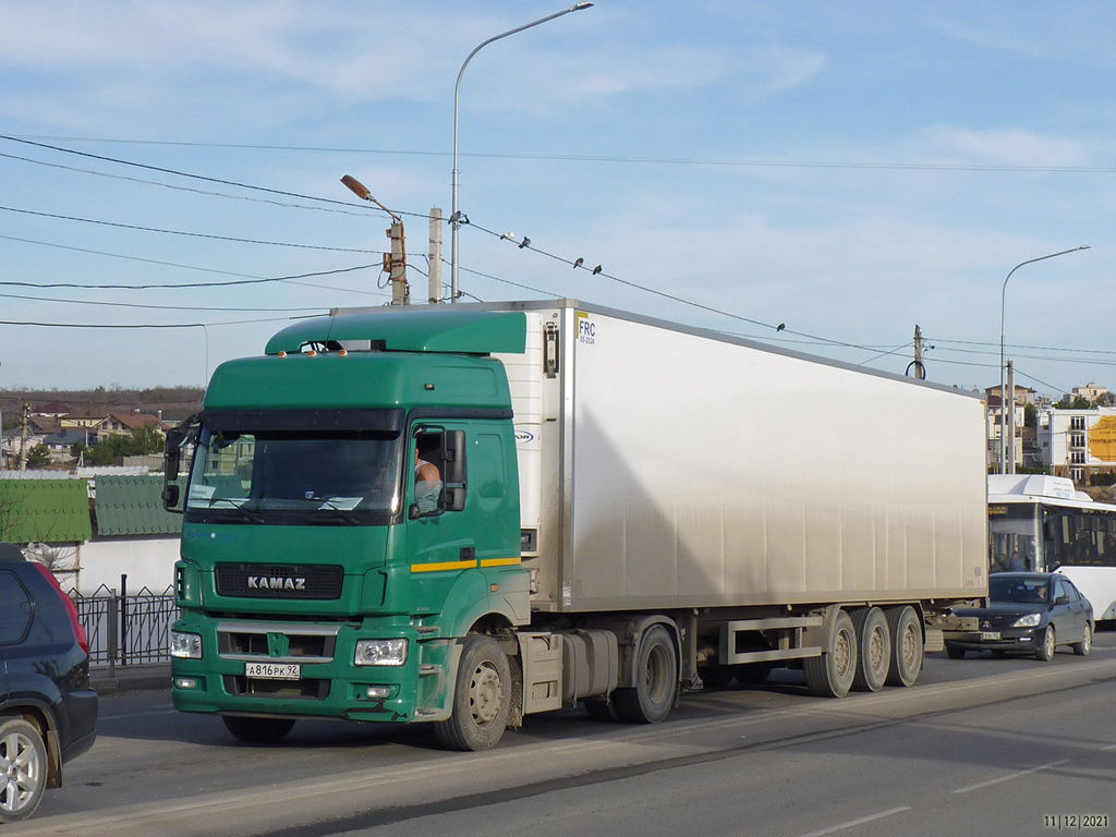 Севастополь, № А 816 РК 92 — КамАЗ-5490-S5(87)