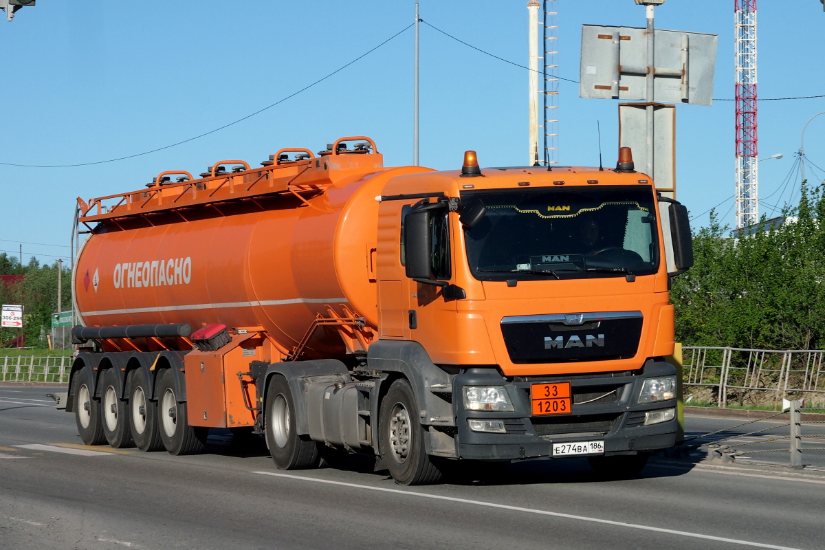 Ханты-Мансийский автоном.округ, № Е 274 ВА 186 — MAN TGS 19.400