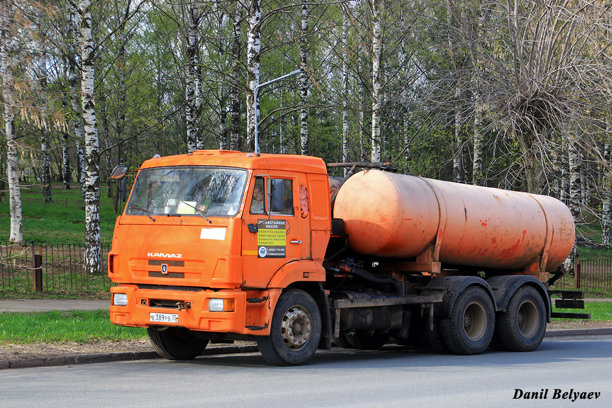 Вологодская область, № Е 389 РВ 35 — КамАЗ-65115-D3(97)