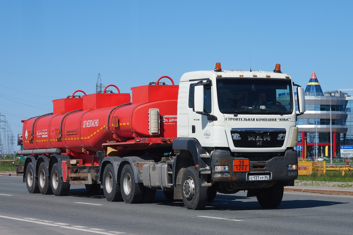 Ханты-Мансийский автоном.округ, № С 137 УР 86 — MAN TGS 33.480