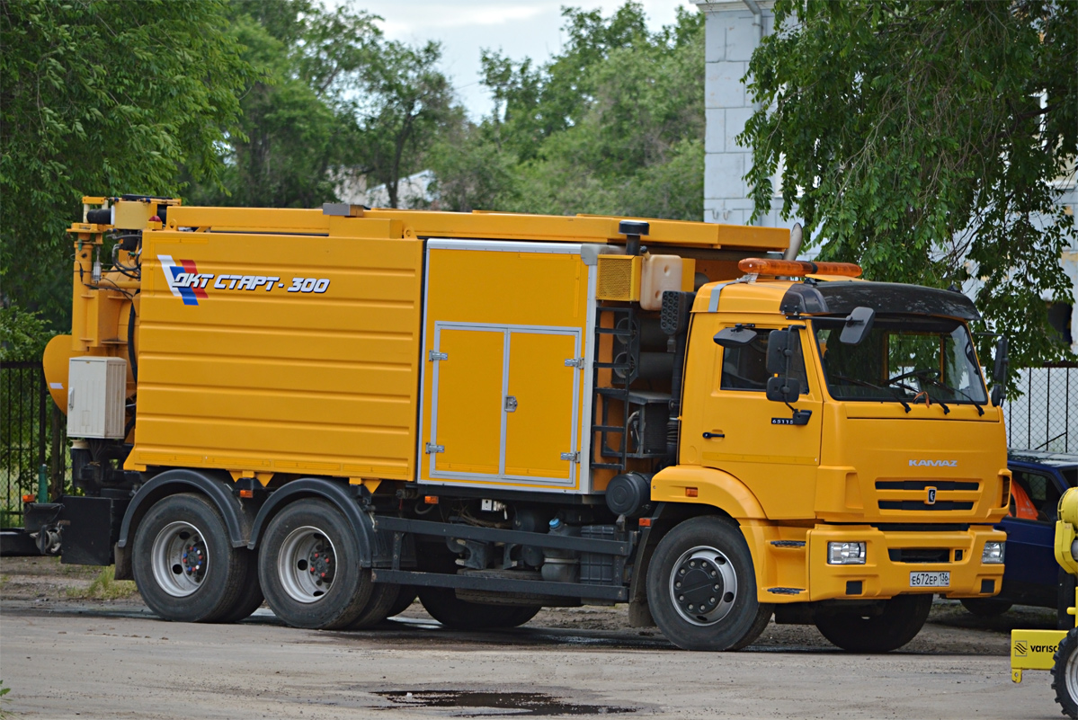 Воронежская область, № Е 672 ЕР 136 — КамАЗ-65115-A5(48)