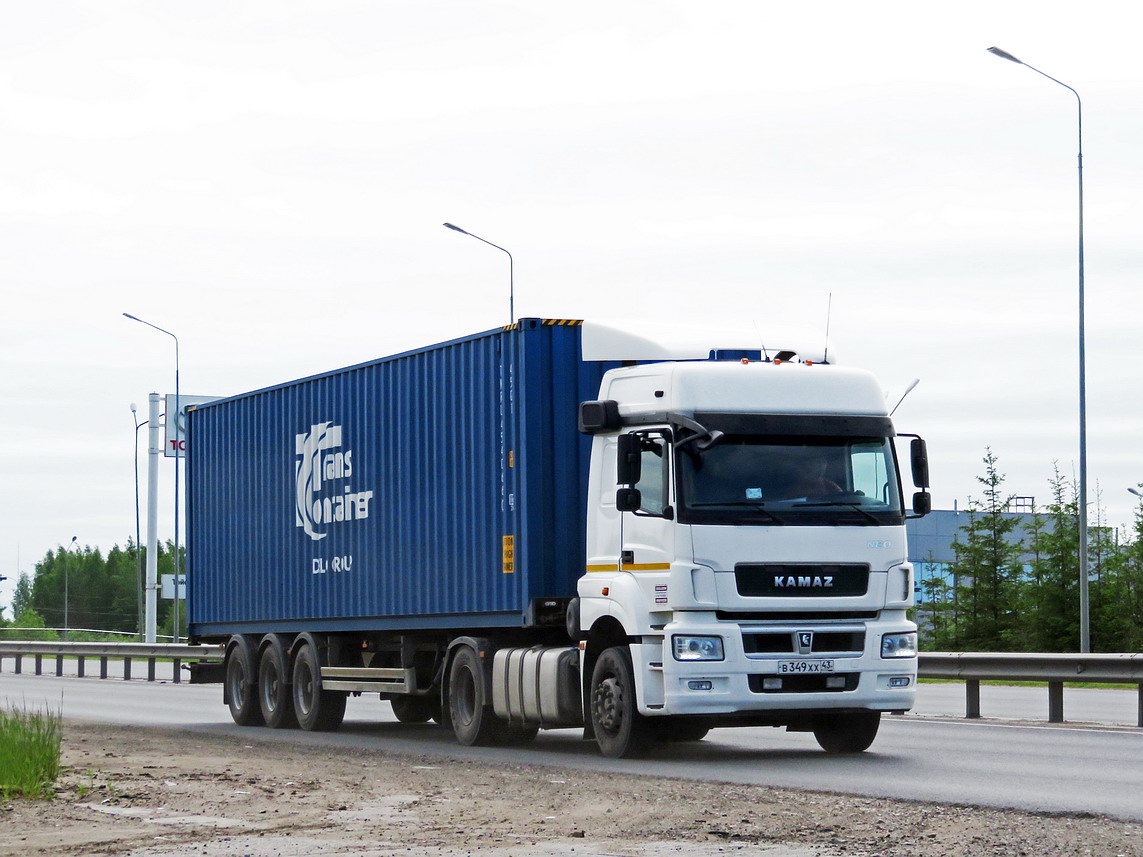 Кировская область, № В 349 ХХ 43 — КамАЗ-5490-S5(87)