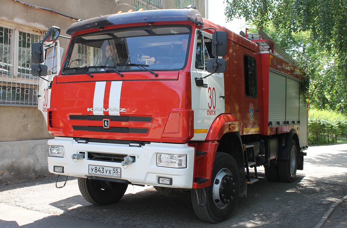 Омская область, № У 843 УХ 55 — КамАЗ-43265-D5(66)