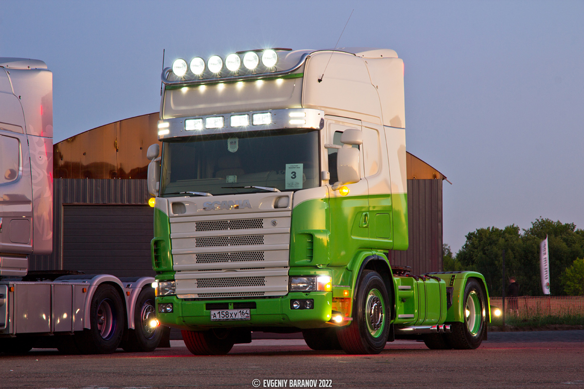 Саратовская область, № А 158 ХУ 164 — Scania ('1996, общая модель); Московская область — Фестиваль Truckfest 2022