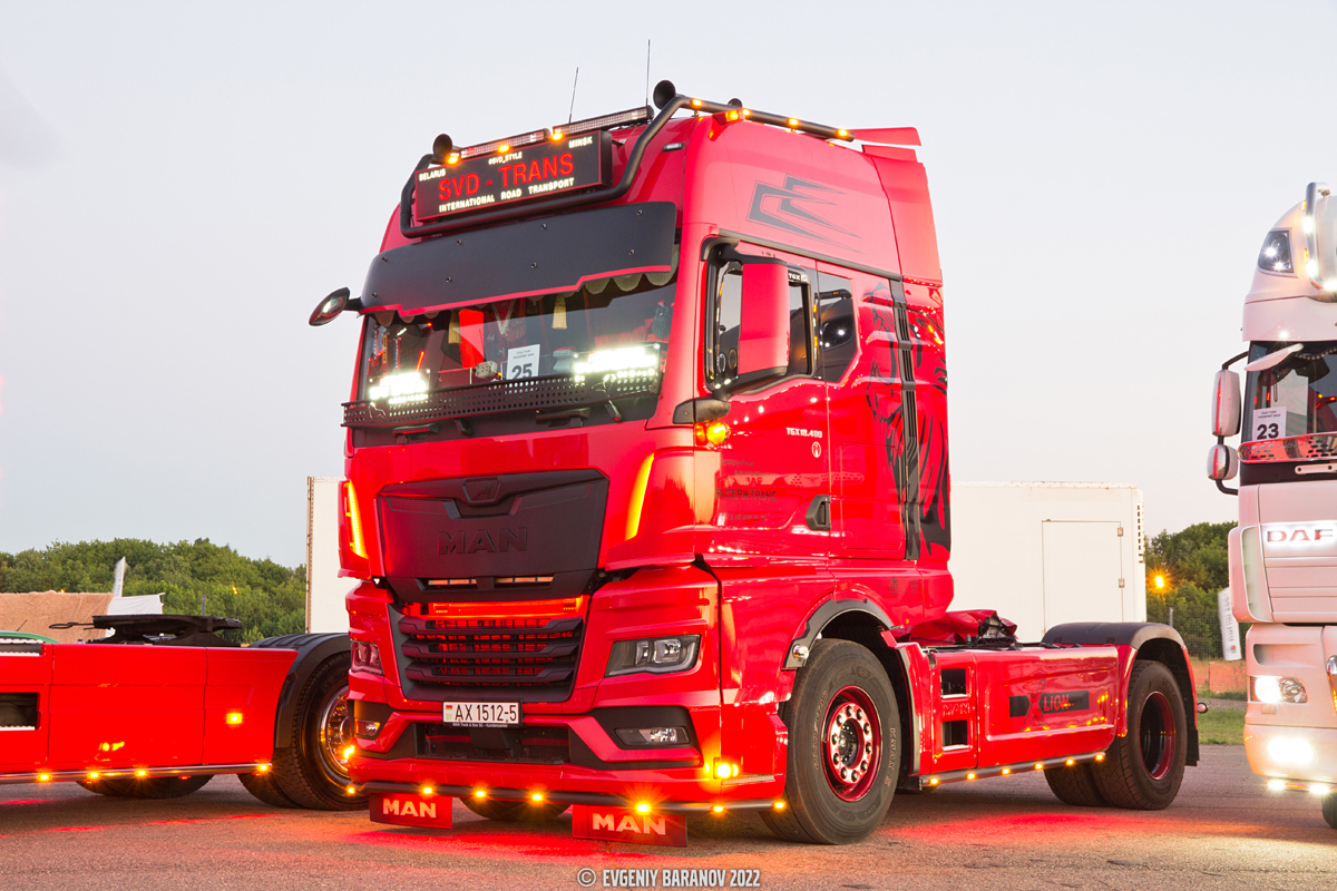 Минская область, № АХ 1512-5 — MAN TGX ('2020) 18.480; Московская область — Фестиваль Truckfest 2022