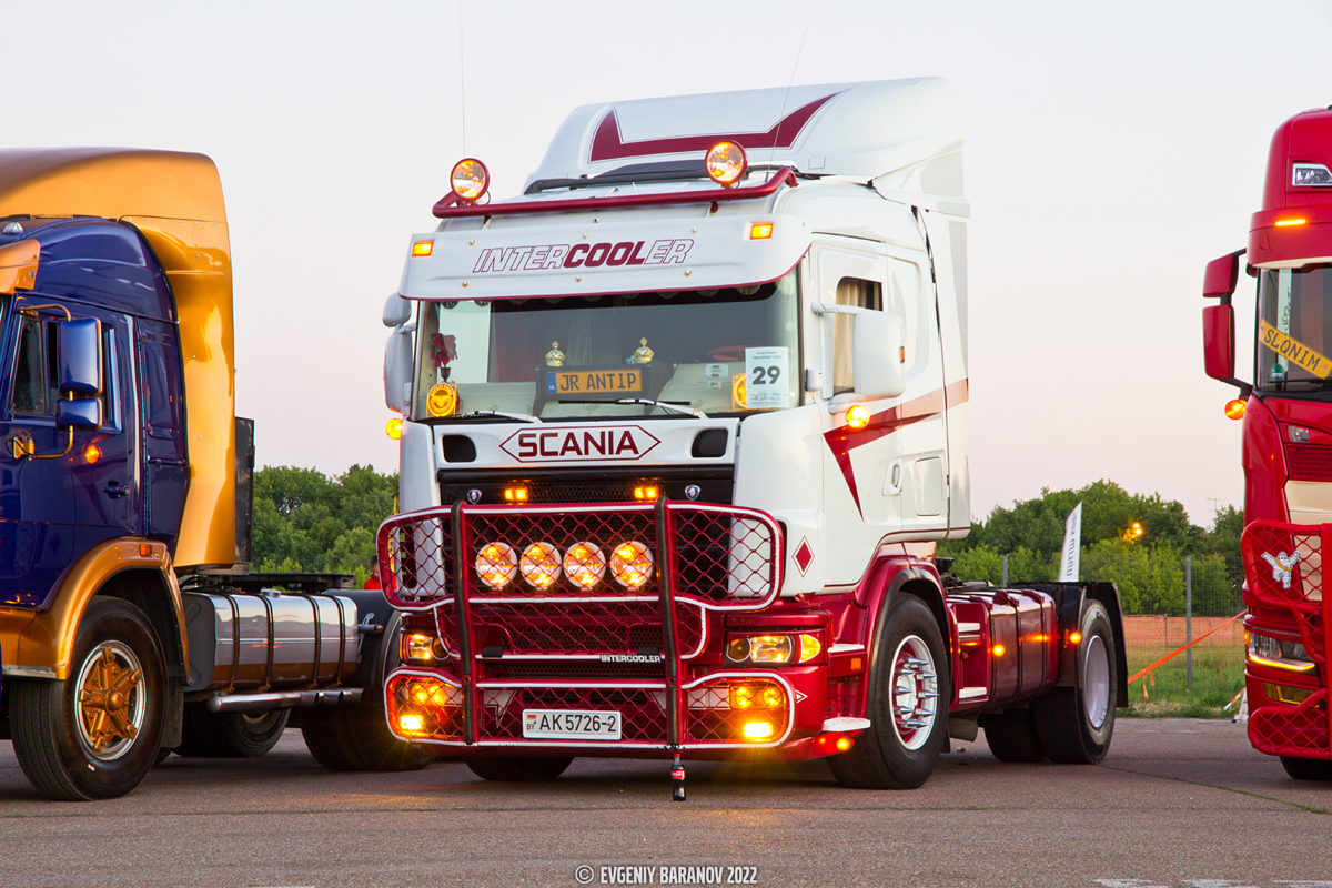 Витебская область, № АК 5726-2 — Scania ('1996) R114L; Московская область — Фестиваль Truckfest 2022