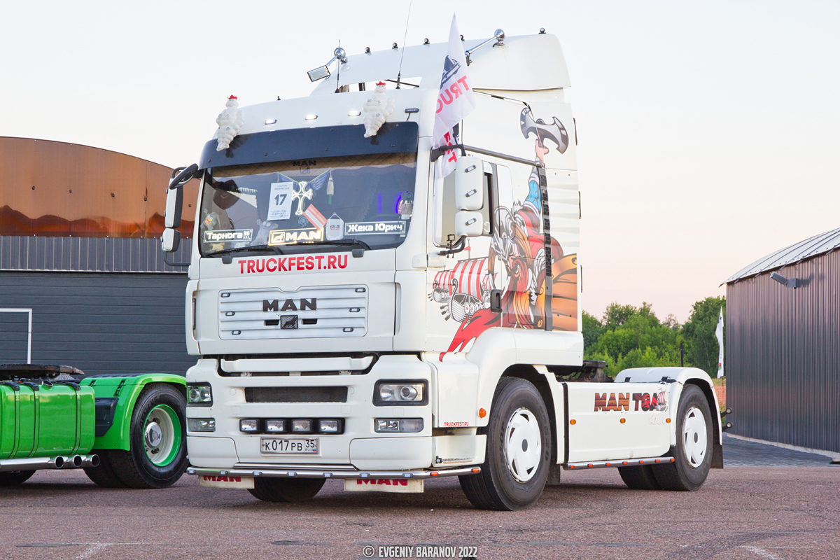 Вологодская область, № К 017 РВ 35 — MAN TGA 18.390; Московская область — Фестиваль Truckfest 2022