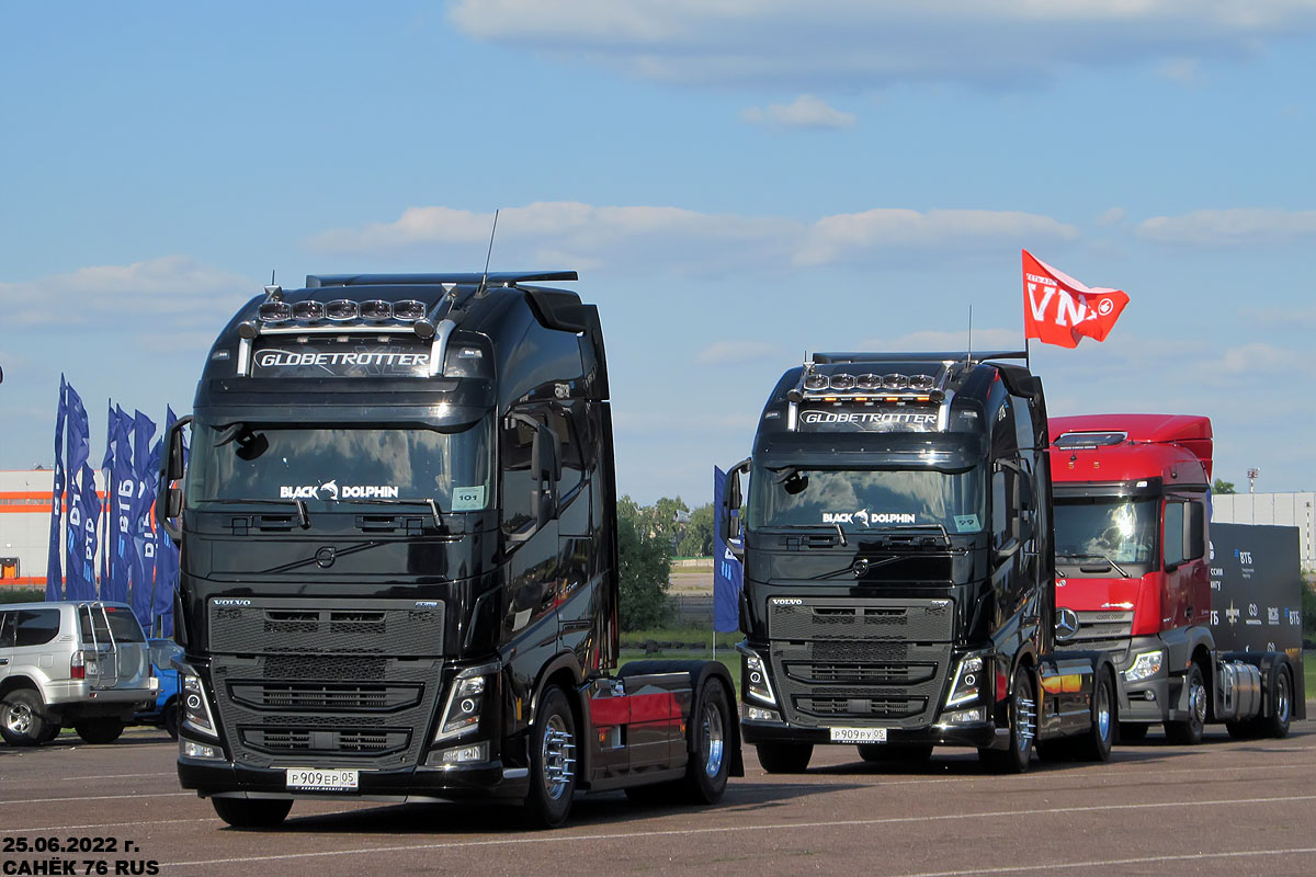 Дагестан, № Р 909 ЕР 05 — Volvo ('2012) FH.460 [X9P]; Дагестан, № Р 909 РУ 05 — Volvo ('2012) FH.460 [X9P]; Московская область — Фестиваль Truckfest 2022