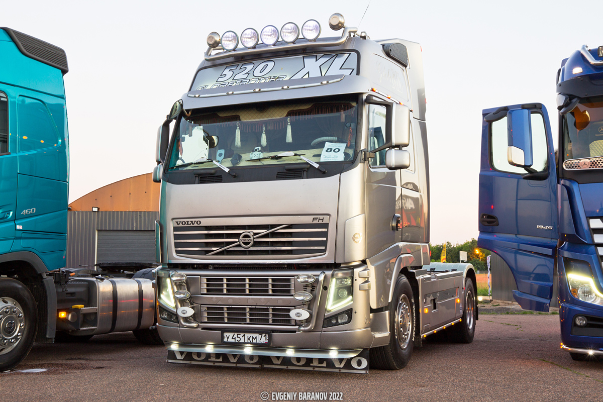 Тульская область, № У 451 КМ 71 — Volvo ('2008) FH.520; Московская область — Фестиваль Truckfest 2022