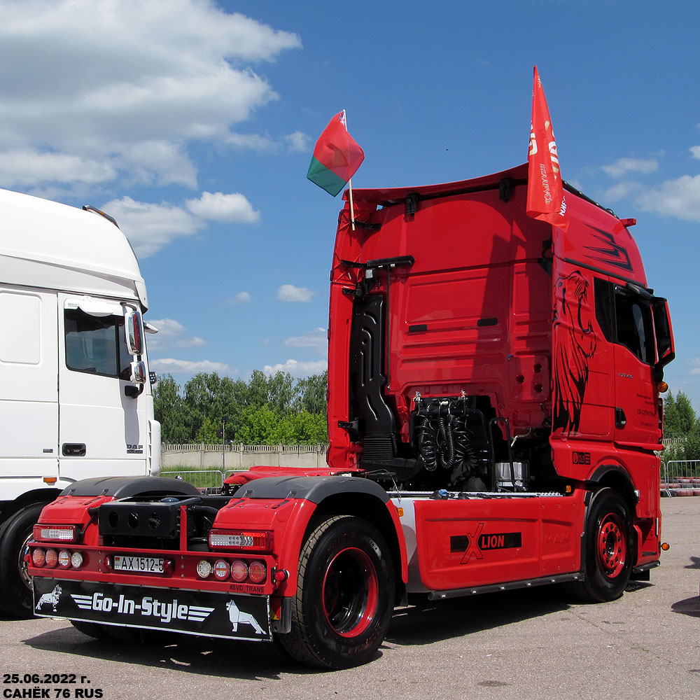 Минская область, № АХ 1512-5 — MAN TGX ('2020) 18.480; Московская область — Фестиваль Truckfest 2022
