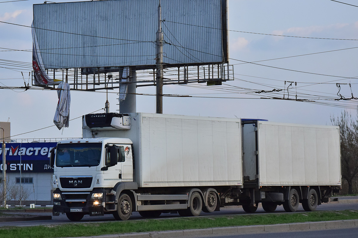 Волгоградская область, № Е 444 ТК 134 — MAN TGS 26.350