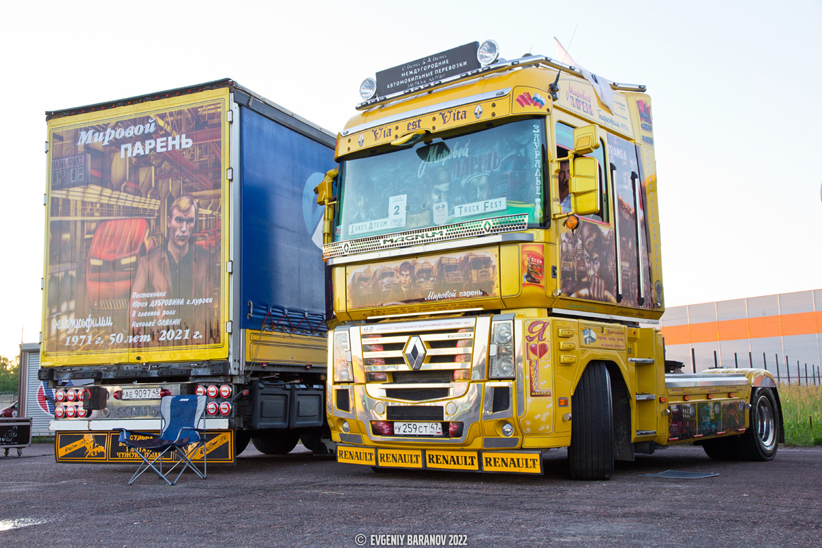 Курганская область, № У 259 СТ 47 — Renault Magnum ('2008); Московская область — Фестиваль Truckfest 2022