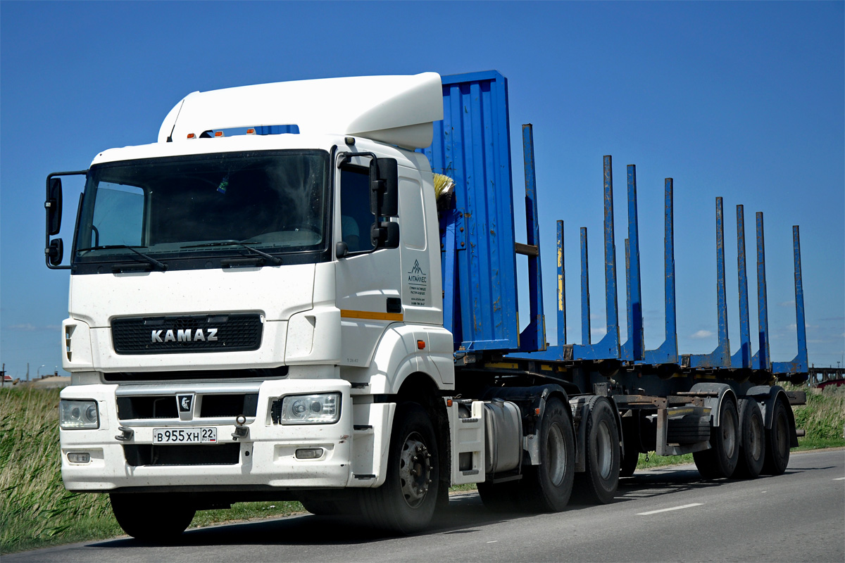 Алтайский край, № В 955 ХН 22 — КамАЗ-65206-T5(68)
