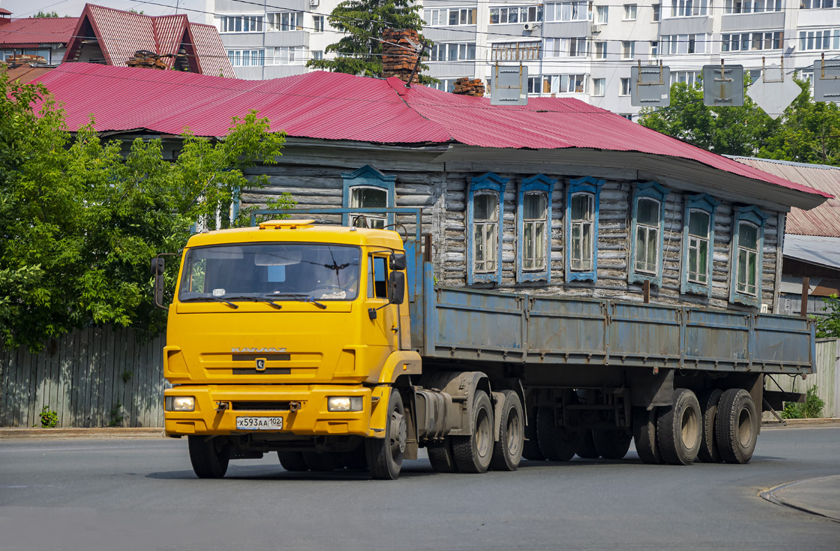Башкортостан, № Х 593 АА 102 — КамАЗ-65116-N3(78)