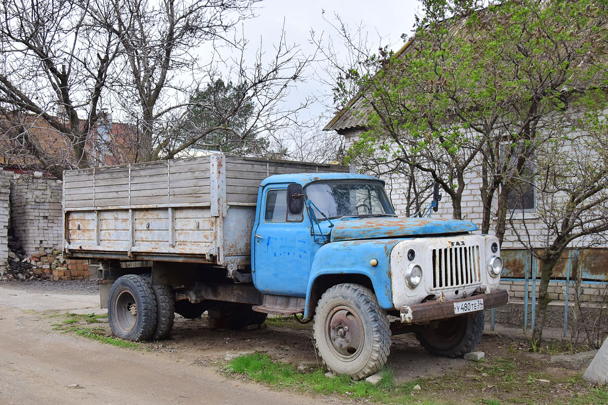 Волгоградская область, № У 480 ТЕ 34 — ГАЗ-53-14, ГАЗ-53-14-01