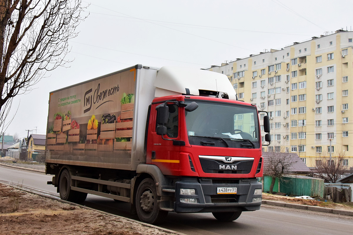 Волгоградская область, № А 438 РУ 51 — MAN TGM 18.250