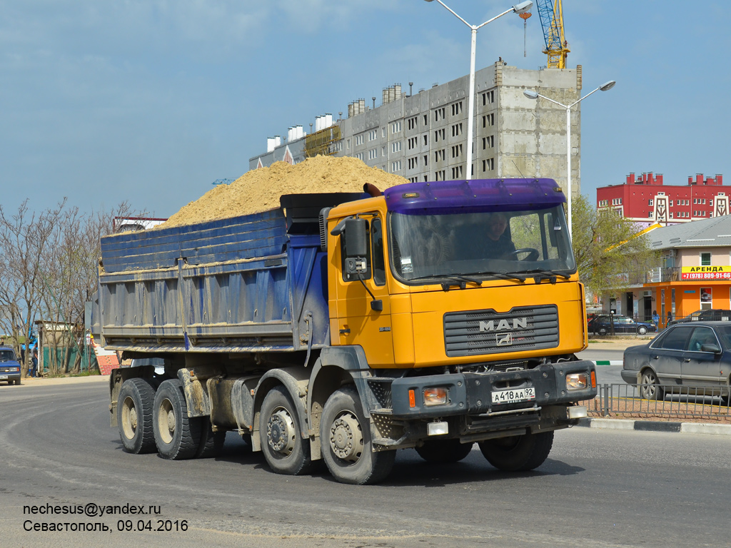 Севастополь, № А 418 АА 92 — MAN F2000 35.414