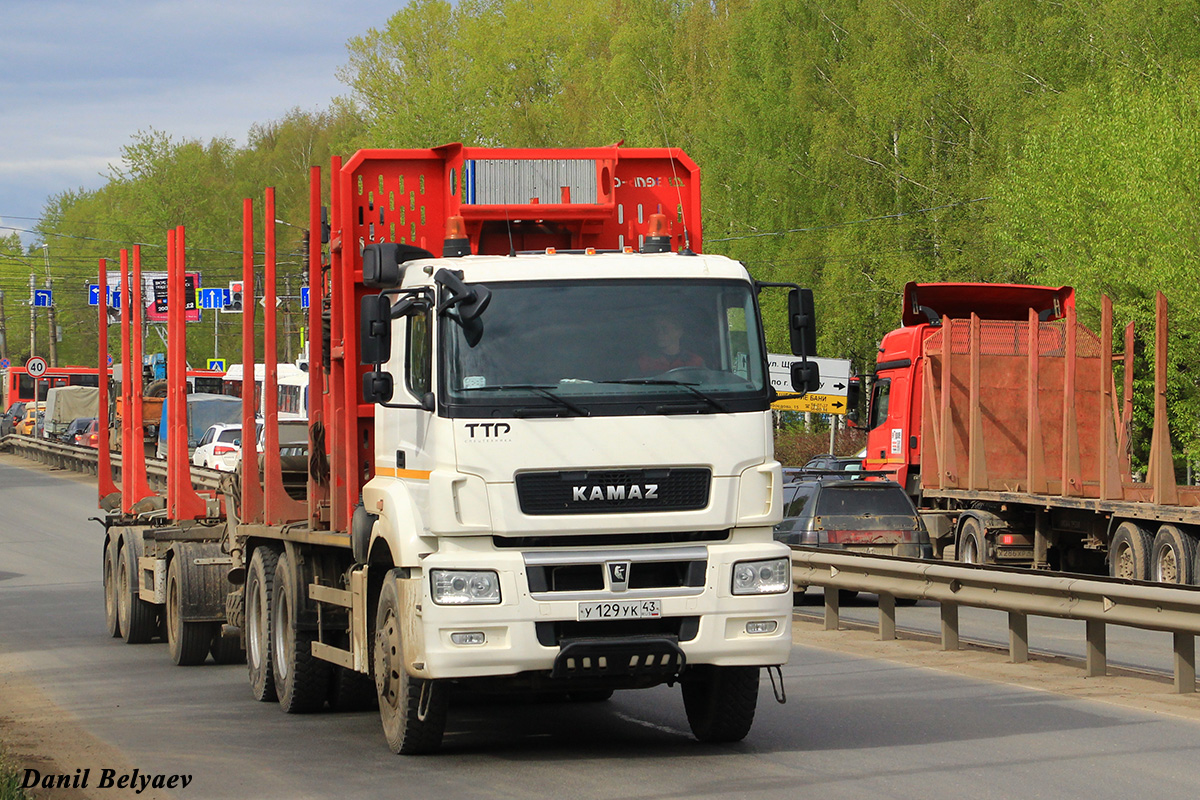 Кировская область, № У 129 УК 43 — КамАЗ-6580-S5(87)