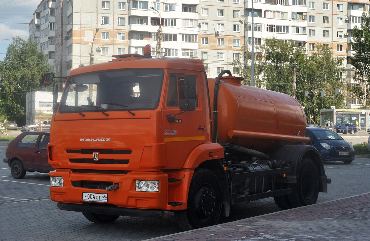 Омская область, № Р 004 ХТ 55 — КамАЗ-43255-R4(28)
