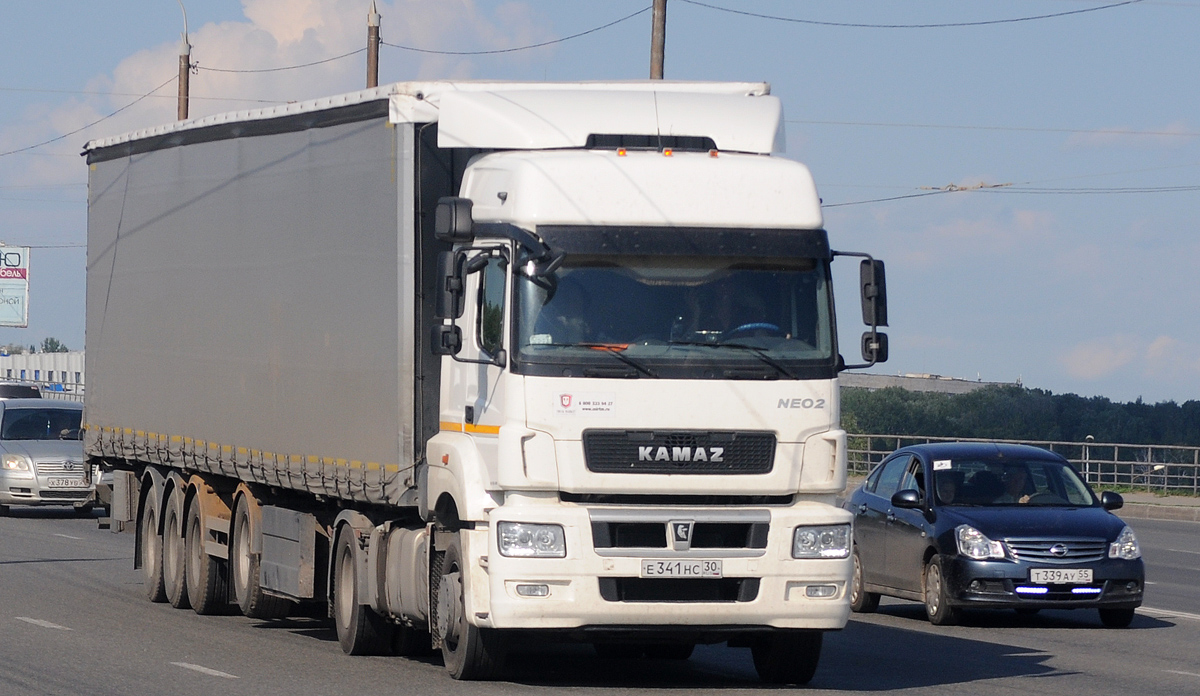 Астраханская область, № Е 341 НС 30 — КамАЗ-5490-S5(87)