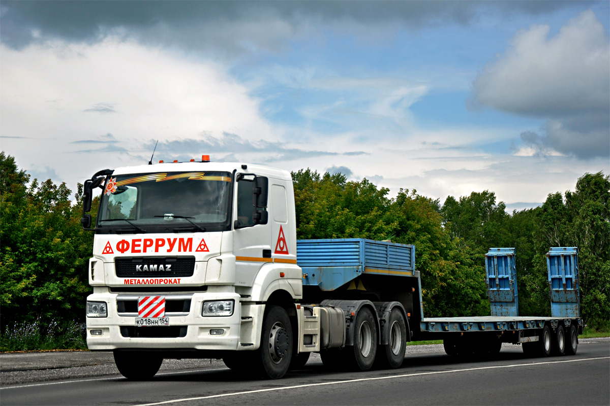 Новосибирская область, № К 018 НН 154 — КамАЗ-65206-T5(68)