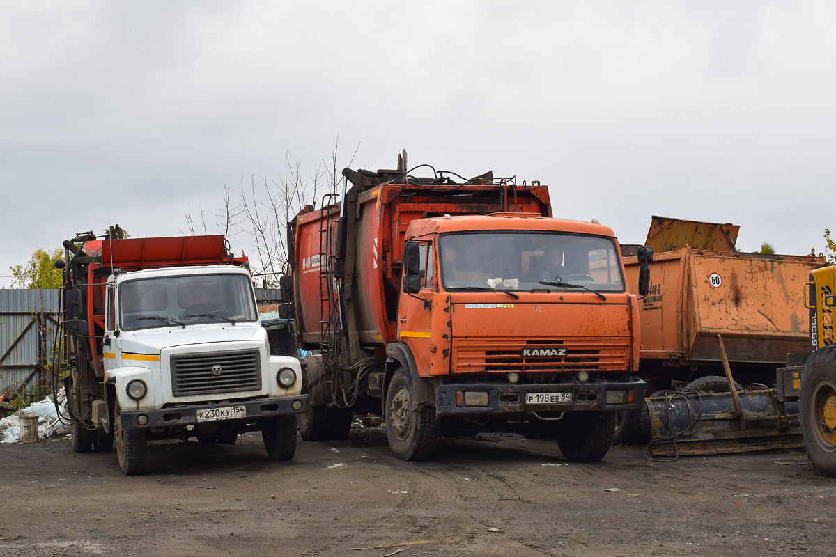 Алтайский край, № К 230 КУ 154 — ГАЗ-33098; Алтайский край, № Р 198 ЕЕ 54 — КамАЗ-43253-A3(96)