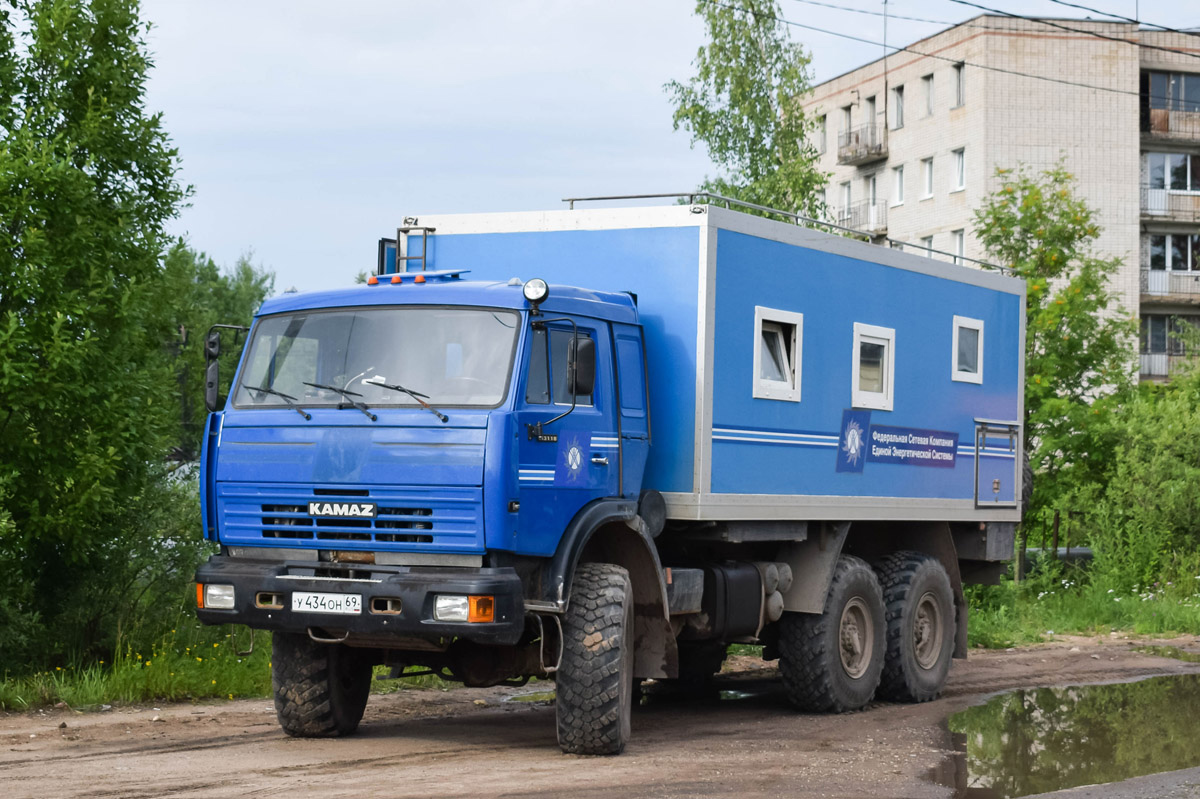 Тверская область, № У 434 ОН 69 — КамАЗ-43118-15 [43118R]