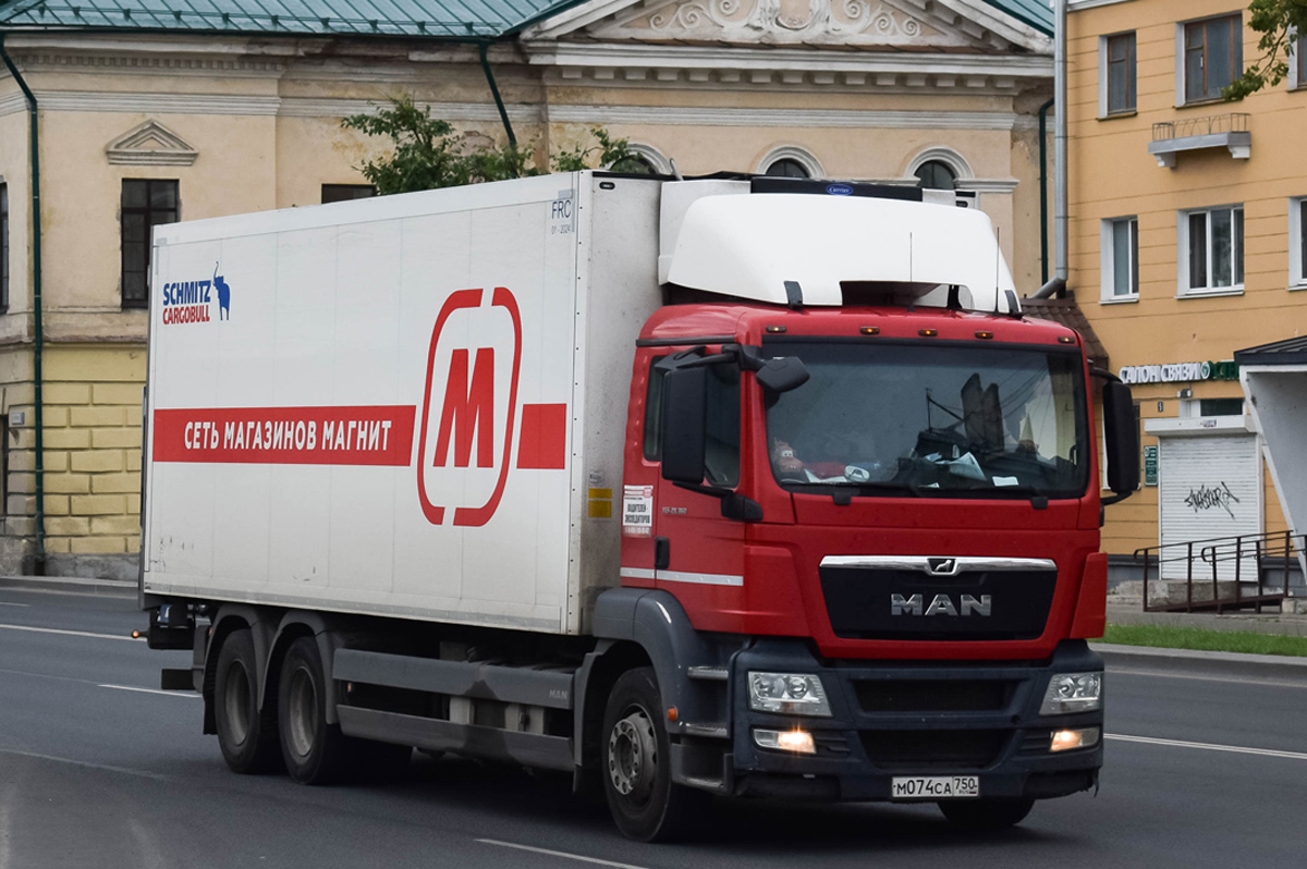 Московская область, № М 074 СА 750 — MAN TGS 28.360