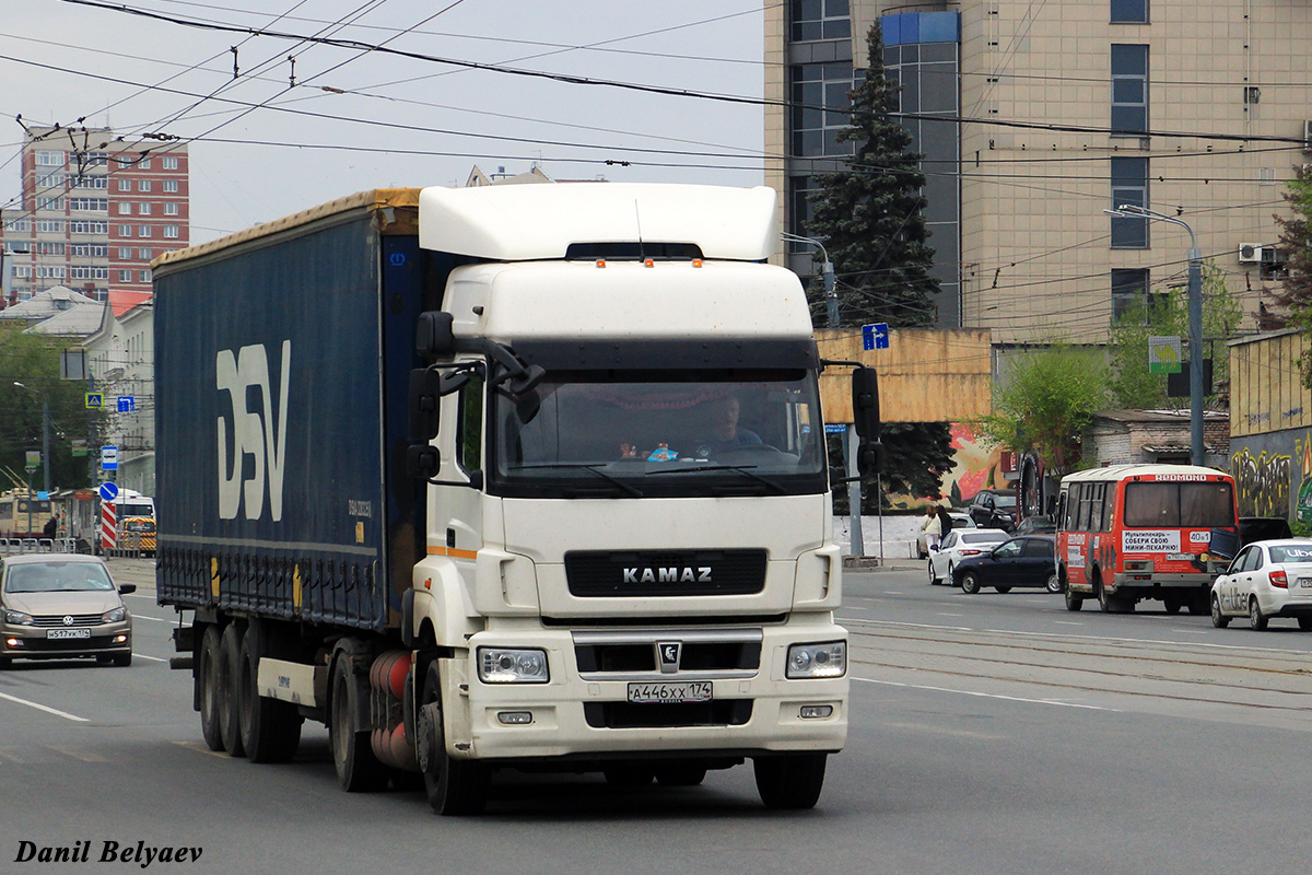 Челябинская область, № А 446 ХХ 174 — КамАЗ-5490-S5(87)