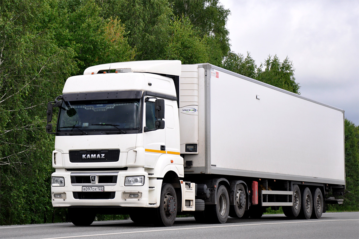 Алтайский край, № А 097 ОХ 122 — КамАЗ-65209-S5(87)