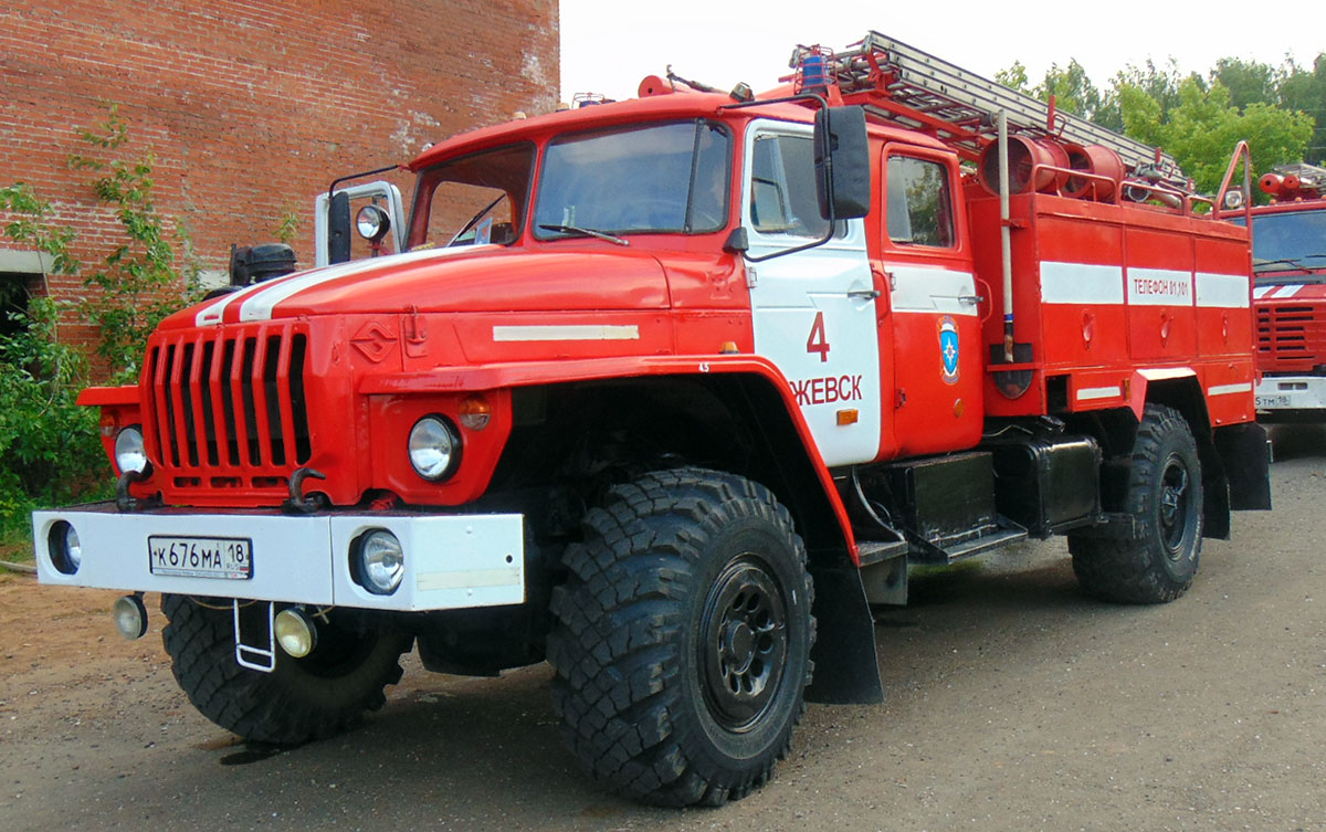 Удмуртия, № К 676 МА 18 — Урал-43206