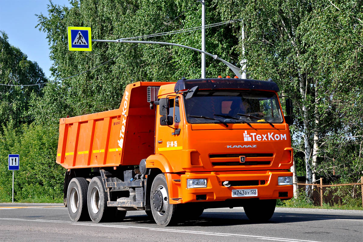 Алтайский край, № А 743 ВУ 122 — КамАЗ-65115-A5(48)