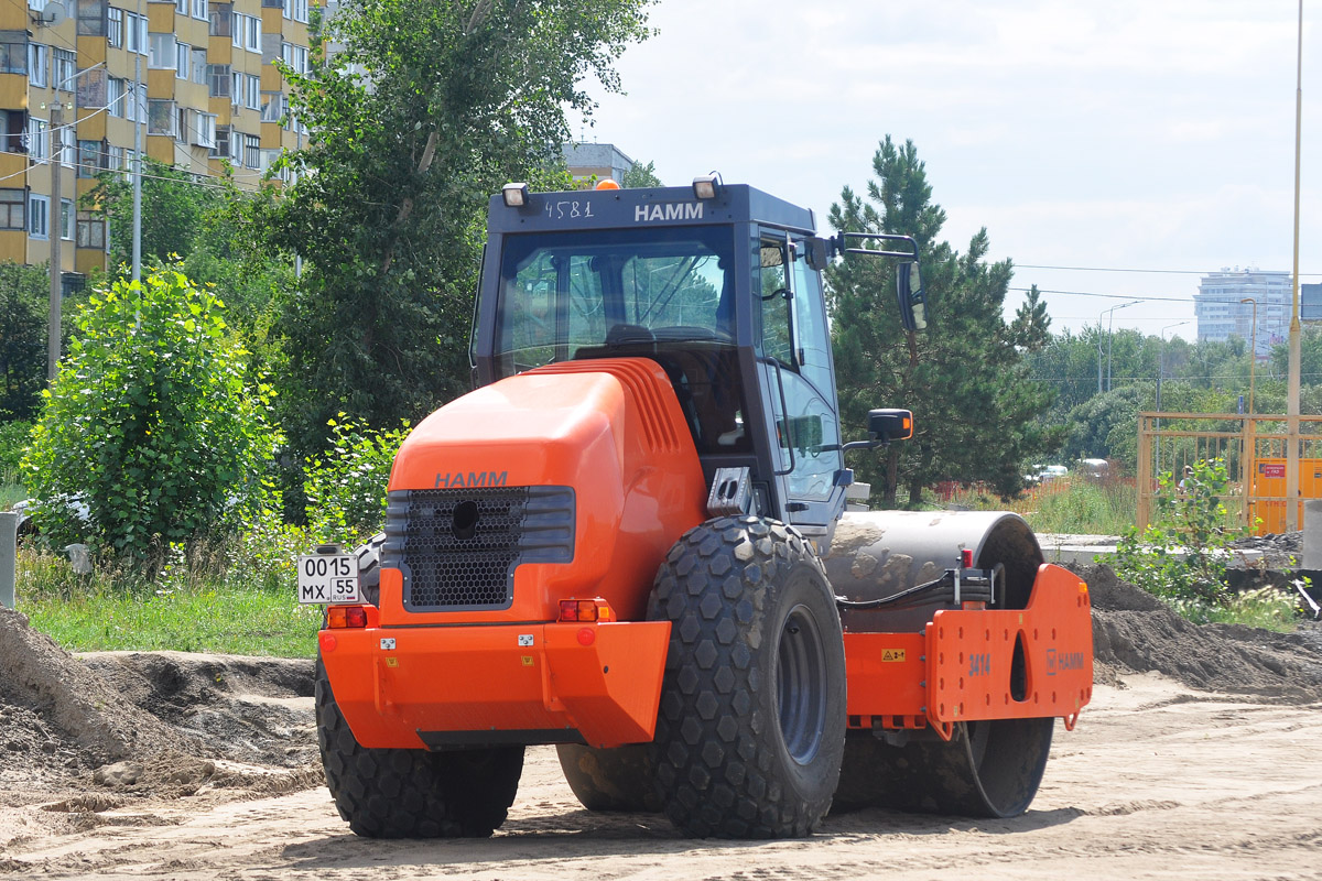 Омская область, № 0015 МХ 55 — Hamm 3414