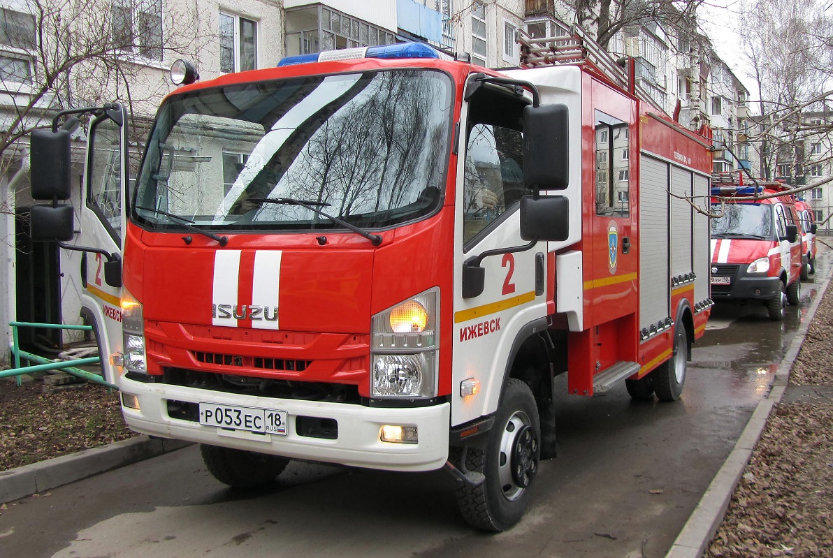Удмуртия, № Р 053 ЕС 18 — Isuzu NPS75 [Z7X]