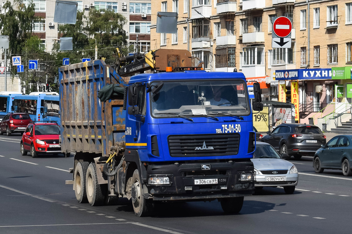 Тверская область, № У 306 СВ 69 — МАЗ-6312B5