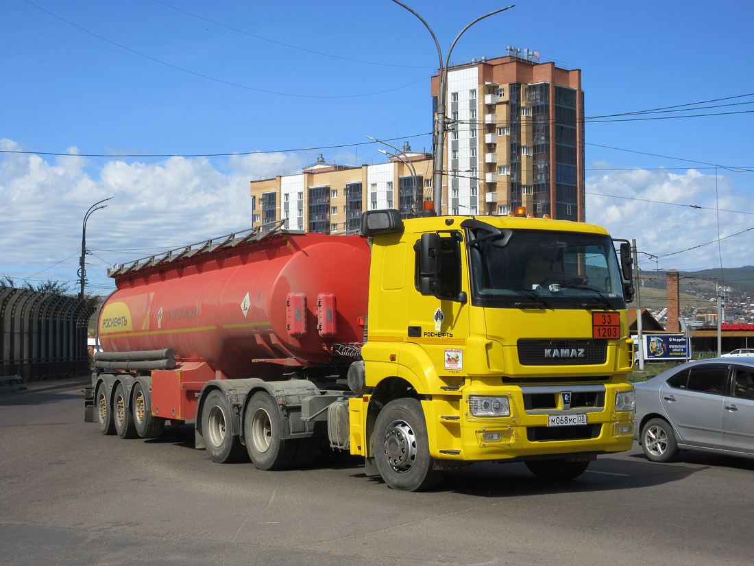 Бурятия, № М 068 МС 03 — КамАЗ-65206-S5(87)