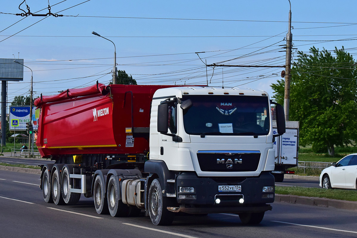 Волгоградская область, № Е 552 УЕ 134 — MAN TGS 33.480