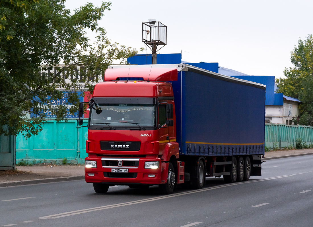 Смоленская область, № М 055 МТ 67 — КамАЗ-5490-S5(87)