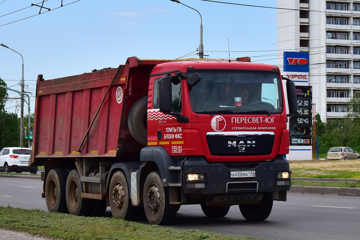 Волгоградская область, № А 406 МА 134 — MAN TGS 41.390