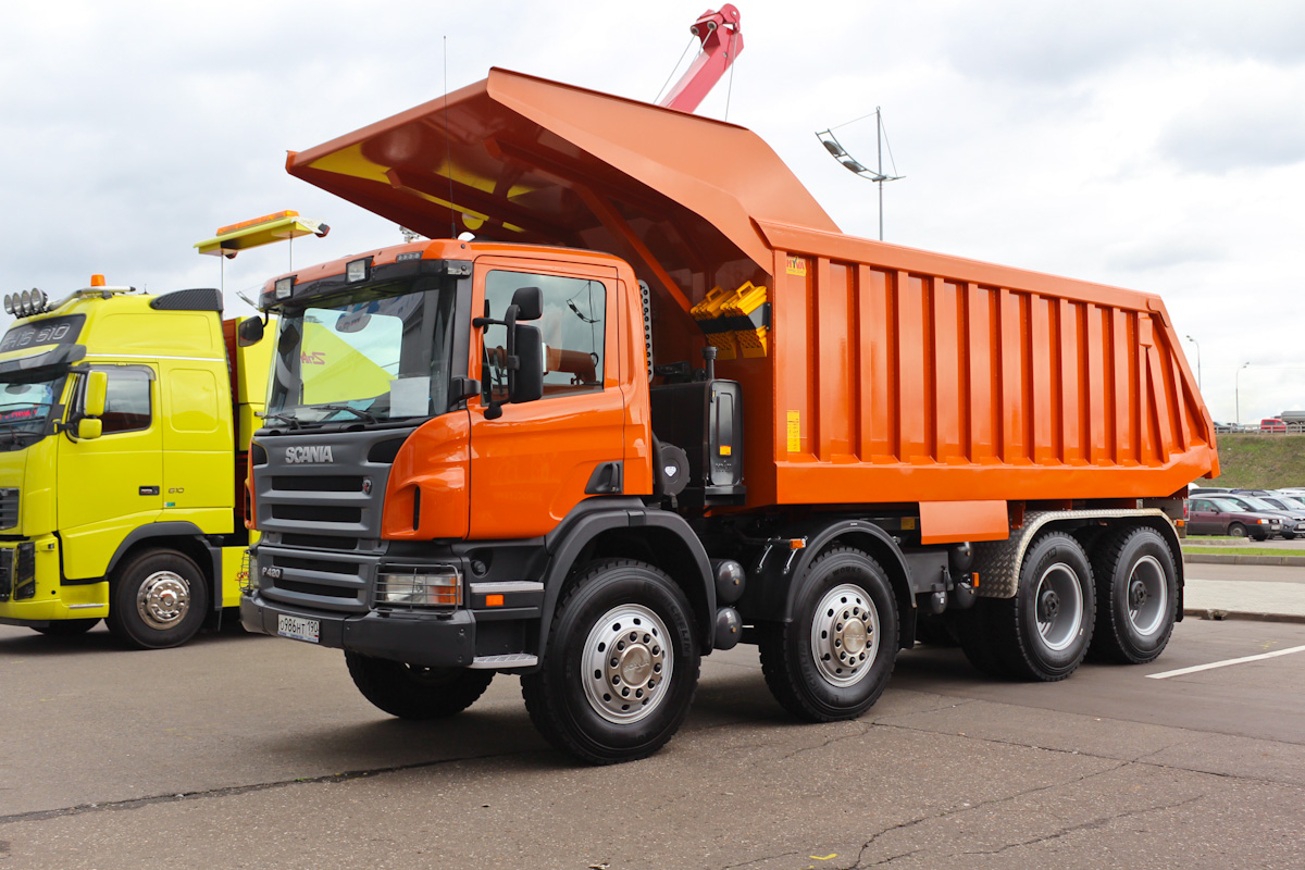 Московская область, № О 986 НТ 190 — Scania ('2011) P420; Московская область — Выставка "Комтранс" — 2011